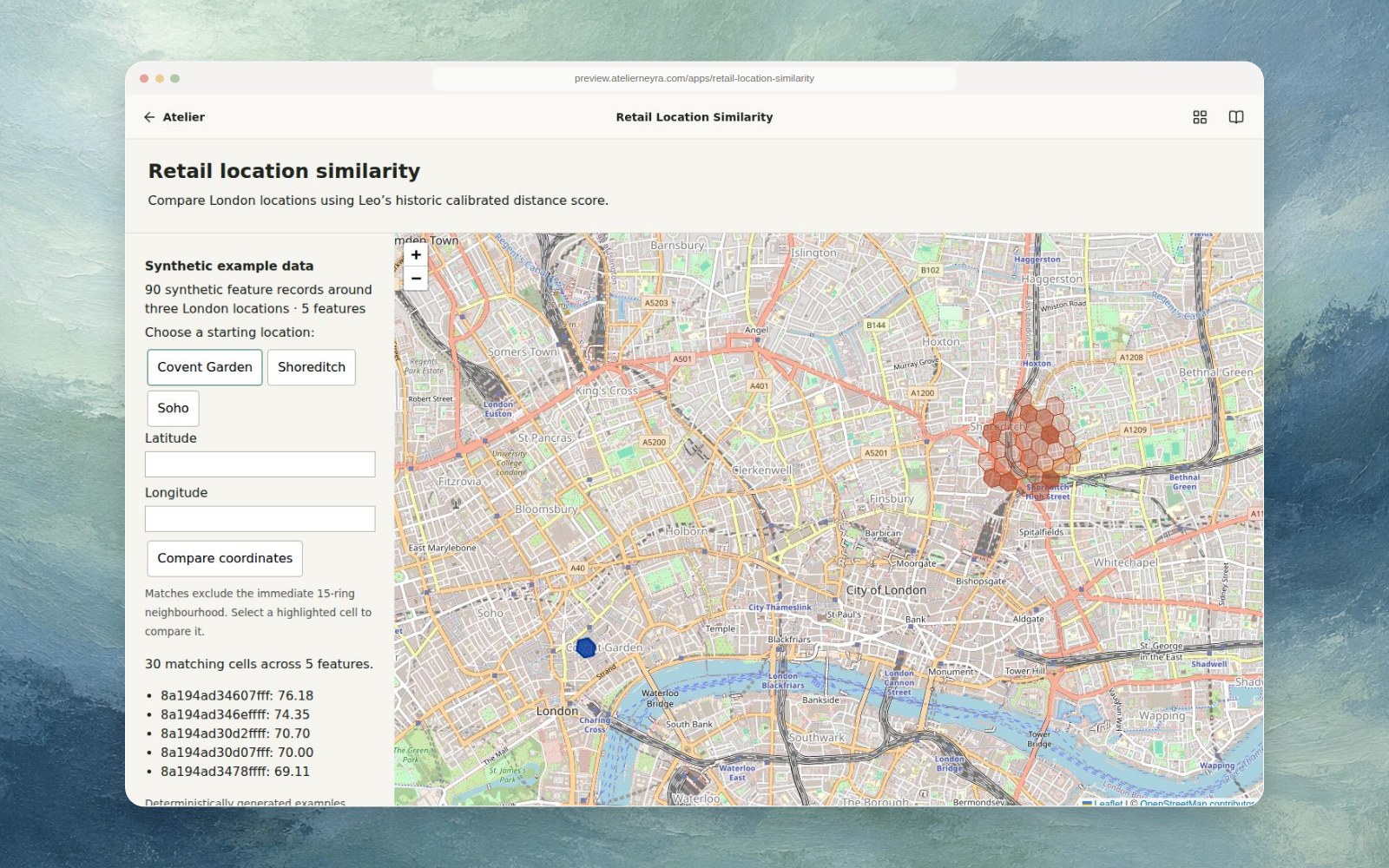 Retail Location Similarity